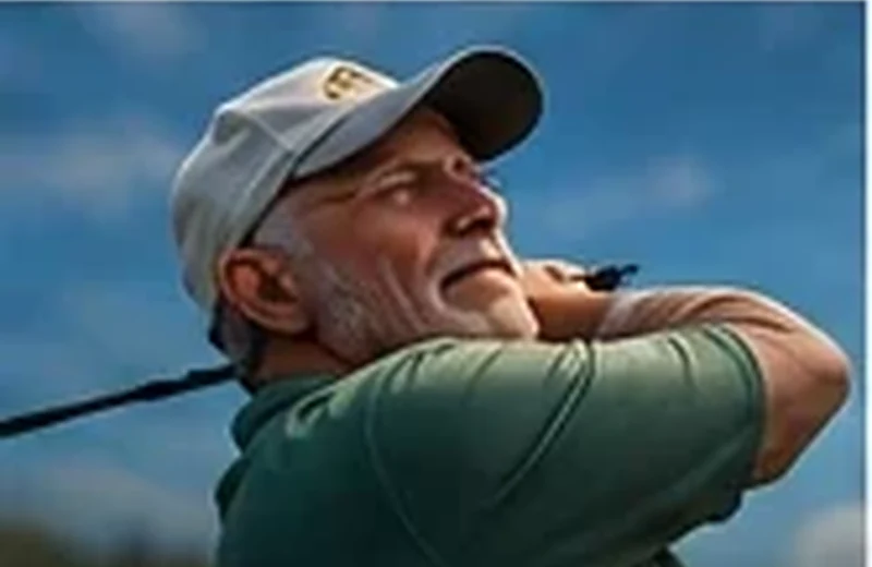 Golfer on the course